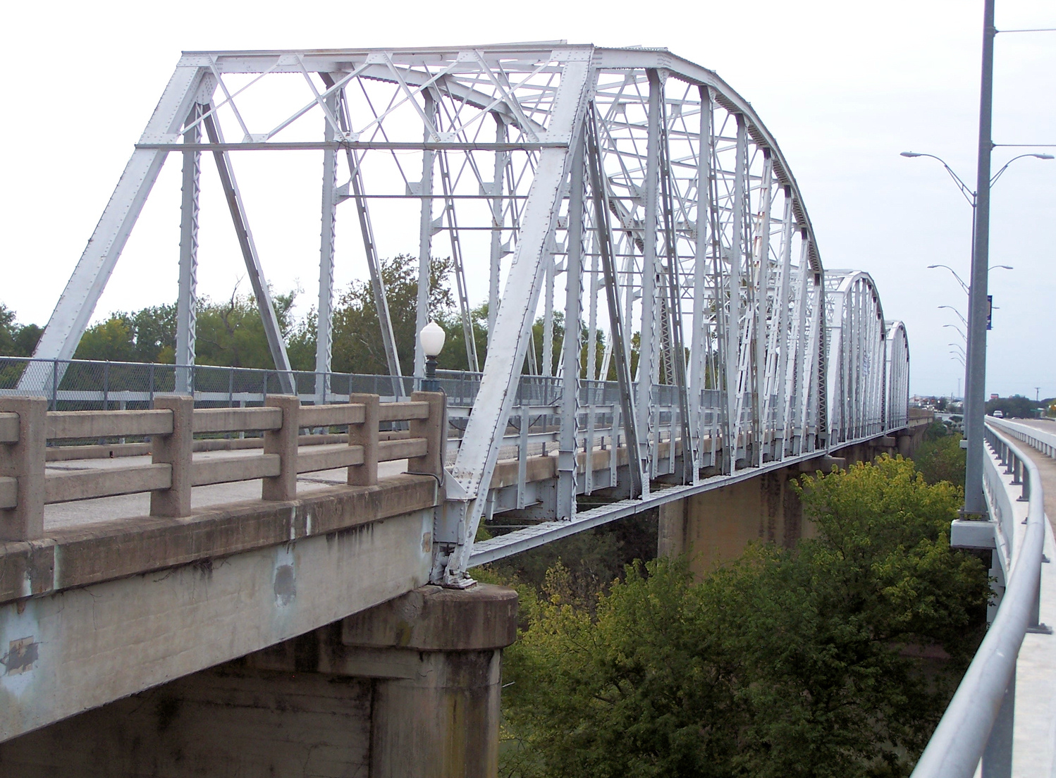 Historic Colorado River bridge in downtown Bastrop