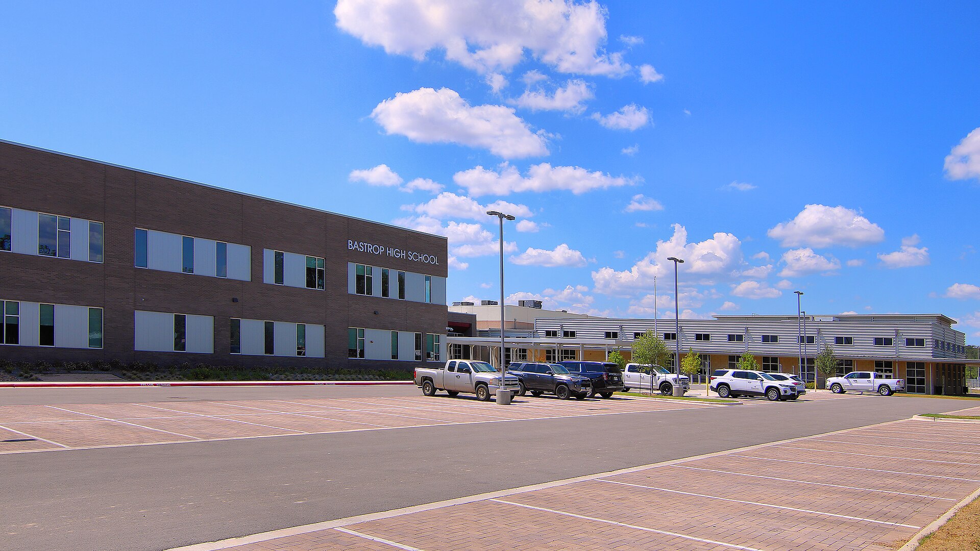 Bastrop High School in the city of Bastrop — central feeder for downtown families